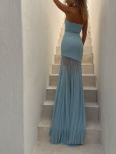 Tight Tube Top See-Through Skirt Dress